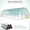 imageYITAHOME 26x10x7ft Greenhouse Extra Large Heavy Duty Large 2 Swing Doors Walkin Greenhouses Tunnel Green Houses Outdoor 14 Windows Gardening Upgraded Galvanized Steel Garden WhiteWhite