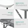 imageYITAHOME 2in1 Metal Folding Table for Grill 6Ft Design for Camping Heavy Duty Folding Grill Table for Outside Cooking BBQ and Picnics White