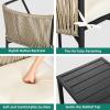 imageYITAHOME 3 Piece Bistro Set Outdoor with Thick CushionsampampTable AllWeather Patio Conversation Set with Stackable Chairs 3 Piece Patio Set Outdoor Furniture for Balcony Backyard Pool Porch Deck  Beige