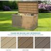 imageYITAHOME 31 Gallon Outdoor Storage Deck Box Waterproof Resin Package Delivery and Storage Box with Lockable Lid for Patio Furniture Cushions Pool Accessories Garden Tools BlackTaupe