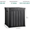 imageYITAHOME 31 Gallon Outdoor Storage Deck Box Waterproof Resin Package Delivery and Storage Box with Lockable Lid for Patio Furniture Cushions Pool Accessories Garden Tools BlackBlack