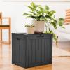 imageYITAHOME 31 Gallon Outdoor Storage Deck Box Waterproof Resin Package Delivery and Storage Box with Lockable Lid for Patio Furniture Cushions Pool Accessories Garden Tools BlackBlack