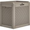 imageYITAHOME 32 Gallon Deck Box Resin Storage with Lockable Lid ampamp Side Handles Indoor Outdoor Small Container for Patio Cushion Garden Pool Accessories Backyard Furniture Water ResistantLight Brown