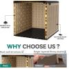 imageYITAHOME 32 Gallon Deck Box Resin Storage with Lockable Lid ampamp Side Handles Indoor Outdoor Small Container for Patio Cushion Garden Pool Accessories Backyard Furniture Water ResistantBlackBrown
