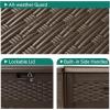 imageYITAHOME 32 Gallon Deck Box Resin Storage with Lockable Lid ampamp Side Handles Indoor Outdoor Small Container for Patio Cushion Garden Pool Accessories Backyard Furniture Water ResistantBrown