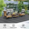 imageYITAHOME 36 PCS Plastic Interlocking Deck Tiles Waterproof Outdoor Flooring All Weather Use Durable ampamp SlipResistant for Patio Garden Deck Poolside Backyard 12x12 Inches Dark Grey Diagonal