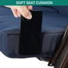 imageYITAHOME 3Seat Deluxe Outdoor Porch Swing Large Patio Swing Chair with Weather Resistant Steel Frame Removable Cushions ampamp Pillow Suitable for Garden Poolside Balcony Navy MAYIH0000609MA