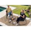 imageYITAHOME 4 Pieces Patio Furniture Set Outdoor Textilene Conversation Sets Rocking Bistro Chairs Loveseat and Glass Table for Living Room Lawn Garden Balcony Poolside Backyard GreyBlack