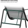 imageYITAHOME 4 Pieces Patio Furniture Set Outdoor Textilene Conversation Sets Rocking Bistro Chairs Loveseat and Glass Table for Living Room Lawn Garden Balcony Poolside Backyard GreyGrey
