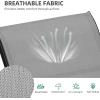imageYITAHOME 4 Pieces Patio Furniture Set Outdoor Textilene Conversation Sets Rocking Bistro Chairs Loveseat and Glass Table for Living Room Lawn Garden Balcony Poolside Backyard GreyGrey