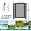 imageYITAHOME 4 x 72FT Pool Fence for Above Ground Pools Mesh Pool Safety Fence Outdoor Swimming Backyard Garden Pool Fencing Black4 x 32FT Gate