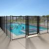imageYITAHOME 4 x 72FT Pool Fence for Above Ground Pools Mesh Pool Safety Fence Outdoor Swimming Backyard Garden Pool Fencing Black4 x 32FT Gate