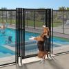 imageYITAHOME 4 x 72FT Pool Fence for Above Ground Pools Mesh Pool Safety Fence Outdoor Swimming Backyard Garden Pool Fencing Black4 x 32FT Gate