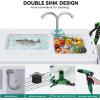 imageYITAHOME 42quot Fish Cleaning Table with Deep Sinks Portable Fish Cleaning Table wMultiple Upgraded Accessories Folding Fish Cleaning Table for Outdoor Picnic Fishing White