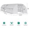 imageYITAHOME 44x10x7ft Greenhouse Extra Large Heavy Duty 4 Zipper Doors Outdoor Greenhouses 24 Windows Walk in Tunnel Green House Plant Gardening Upgraded Galvanized Steel Frame for Garden White