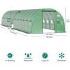 imageYITAHOME 44x10x7ft Greenhouse Extra Large Heavy Duty 4 Zipper Doors Outdoor Greenhouses 24 Windows Walk in Tunnel Green House Plant Gardening Upgraded Galvanized Steel Frame for Garden Green