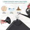 imageYITAHOME 4Pcs 123LB Capacity Patio Umbrella Base Heavy Duty Market Table Umbrella Stand Water or Stand Easy Filled Outdoor Square Base Refillable HighDensity HDPE for Lawn Deck or Pool Black