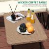 imageYITAHOME 4Piece Wicker Patio Furniture Set All Weather PE Rattan Conversation Set Sectional Sofa with Soft Cushions ampamp Side Table Porch Furniture for Deck Balcony Backyard  BeigeBeige