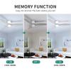 imageYITAHOME 52 Inch Low Profile Ceiling Fan with Lights Remote and Wall Control 3 Wood Blade Flush Mount Fan with Quiet Reversible DC Motor 3 Colors Adjustment for Home White ampamp WalnutGrey Blades