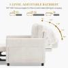 imageYITAHOME 55quot Convertible Sofa Bed 3in1 Sleeper Sofa with PullOut Bed CatScratchProof Futon Couch with 5Levels Reclining Backrest USB and Side Pocket Modern Loveseat for Living Room BeigeLight Beige Usb