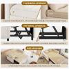 imageYITAHOME 55quot Convertible Sofa Bed 3in1 Sleeper Sofa with PullOut Bed CatScratchProof Futon Couch with 5Levels Reclining Backrest USB and Side Pocket Modern Loveseat for Living Room BeigeLight Beige Usb