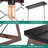 imageYITAHOME 5Light Pendant Lights Island Fixture Farmhouse Rustic Rectangular Chandelier for Dining Room Kitchen Living Room Entryway UL Listed BronzeBronze
