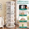 imageYITAHOME 6 Tier Rotating Shoe Rack Tower Free Standing 360 Revolving Shoe Organizer Lazy Susan Shoe Rack for Entryway Round Spinning Shoe Display Vertical Handbag Rotate Shoes Organization White