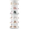 imageYITAHOME 6 Tier Rotating Shoe Rack Tower Free Standing 360 Revolving Shoe Organizer Lazy Susan Shoe Rack for Entryway Round Spinning Shoe Display Vertical Handbag Rotate Shoes Organization White