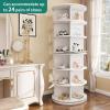 imageYITAHOME 6 Tier Rotating Shoe Rack Tower Free Standing 360 Revolving Shoe Organizer Lazy Susan Shoe Rack for Entryway Round Spinning Shoe Display Vertical Handbag Rotate Shoes Organization White