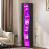 imageYITAHOME 6Tier Corner Shelf 688quot Tall Modern Free Standing Zigzag Corner Bookshelf 6 Shelf Display Corner Bookcase Open Small Book Shelves for Living Room Home Office Small Space BlackBlack