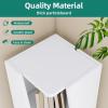 imageYITAHOME 6Tier Corner Shelf 688quot Tall Modern Free Standing Zigzag Corner Bookshelf 6 Shelf Display Corner Bookcase Open Small Book Shelves for Living Room Home Office Small Space BlackWhite