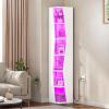 imageYITAHOME 6Tier Corner Shelf 688quot Tall Modern Free Standing Zigzag Corner Bookshelf 6 Shelf Display Corner Bookcase Open Small Book Shelves for Living Room Home Office Small Space BlackWhite