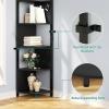 imageYITAHOME 6Tier Corner Shelf 688quot Tall Modern Free Standing Zigzag Corner Bookshelf 6 Shelf Display Corner Bookcase Open Small Book Shelves for Living Room Home Office Small Space BlackBlack