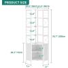 imageYITAHOME 6Tier Corner Shelf 688quot Tall Modern Free Standing Zigzag Corner Bookshelf 6 Shelf Display Corner Bookcase Open Small Book Shelves for Living Room Home Office Small Space BlackWhite