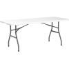 imageYITAHOME 6ft Folding Table Heavy Duty Picnic Table w15quot Thick Tabletop Portable Outdoor Folding Table wCarrying Handle for Camping Picnic PartiesIndoor Events White