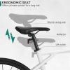 imageYITAHOME 700C Road Bike 21 Speed Commuter Bicycle for Men Women Lightweight Aluminum Frame Racing Bike Adult Bicycle with Dual Disc BrakeWhite