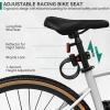 imageYITAHOME 700C Road Bike 21 Speed Commuter Bicycle for Men Women Lightweight Aluminum Frame Racing Bike Adult Bicycle with Dual Disc BrakeWhite