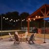 imageYITAHOME 8 Pack String Light Pole 11ft 4in1 Outdoor String Light Pole Stand to Hang String Lights for Patio Garden Backyard Wedding Parties Deck Fence  Classic BlackBlack8 Pack