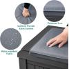 imageYITAHOME 80 Gallon Outdoor Storage Box Large Water Resistant Resin Deck Box Indoor Outdoor Lockable Storage Container for Patio Garden Cushions Tools Equipment Dark BrownBlack