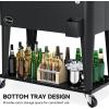imageYITAHOME 80 Quart Patio Cooler Cart with Bottle Opener Drainage Portable Rolling Beverage Cart for Pool Deck Party CookoutsBlack