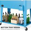 imageYITAHOME 80 Quart Patio Cooler Cart with Bottle Opener Drainage Portable Rolling Beverage Cart for Pool Deck Party CookoutsBlue