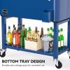 imageYITAHOME 80 Quart Patio Cooler Cart with Bottle Opener Drainage Portable Rolling Beverage Cart for Pool Deck Party CookoutsNavy