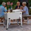 imageYITAHOME 80 Quart Patio Cooler Cart with Bottle Opener Drainage Portable Rolling Beverage Cart for Pool Deck Party CookoutsWhite