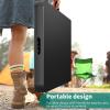 imageYITAHOME 8FT Folding Tables Heavy Duty Folding Table with Carrying Handle Plastic Fold up Table for Outdoor Camping Picnic PartiesIndoor Events BlackBlack