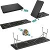 imageYITAHOME 8FT Folding Tables Heavy Duty Folding Table with Carrying Handle Plastic Fold up Table for Outdoor Camping Picnic PartiesIndoor Events BlackBlack