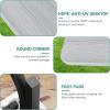 imageYITAHOME 8FT Folding Tables Heavy Duty Folding Table with Carrying Handle Plastic Fold up Table for Outdoor Camping Picnic PartiesIndoor Events BlackLight Gray