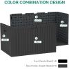 imageYITAHOME 90 Gallon Large Deck Box DoubleWall Resin Outdoor Storage Boxes Deck Storage for Patio Furniture Cushions Pool Float Garden Tools Lockable ampamp Waterproof BlackGrayishblack