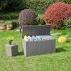 imageYITAHOME 90 Gallon Large Deck Box DoubleWall Resin Outdoor Storage Boxes Deck Storage for Patio Furniture Cushions Pool Float Garden Tools Lockable ampamp Waterproof BlackTaupe