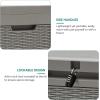 imageYITAHOME 90 Gallon Large Deck Box DoubleWall Resin Outdoor Storage Boxes Deck Storage for Patio Furniture Cushions Pool Float Garden Tools Lockable ampamp Waterproof BlackTaupe