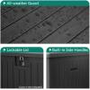 imageYITAHOME 90 Gallon Large Deck Box DoubleWall Resin Outdoor Storage Boxes Deck Storage for Patio Furniture Cushions Pool Float Garden Tools Lockable ampamp Waterproof BlackBlack